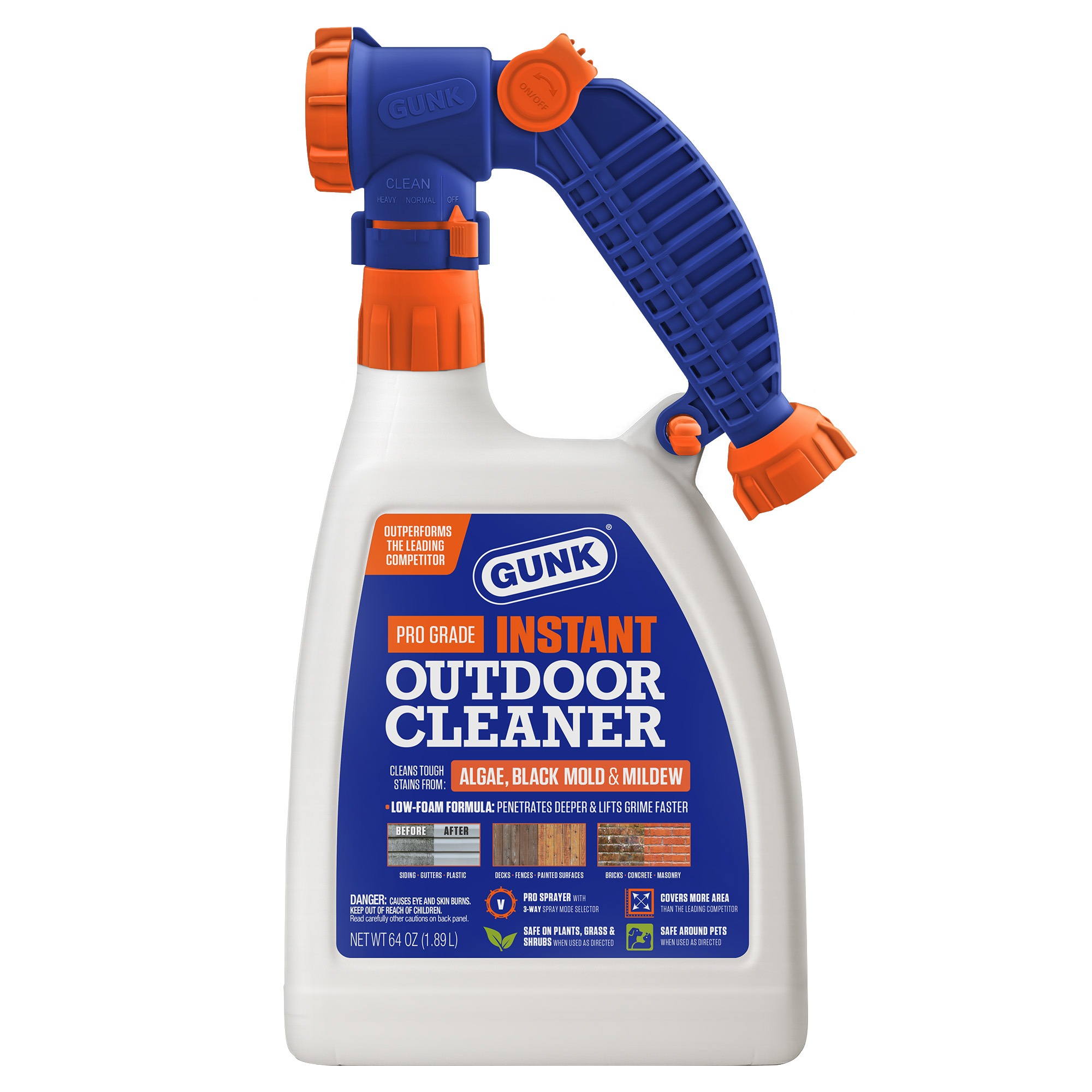 GUNK Instant Outdoor Cleaner with Pro Sprayer